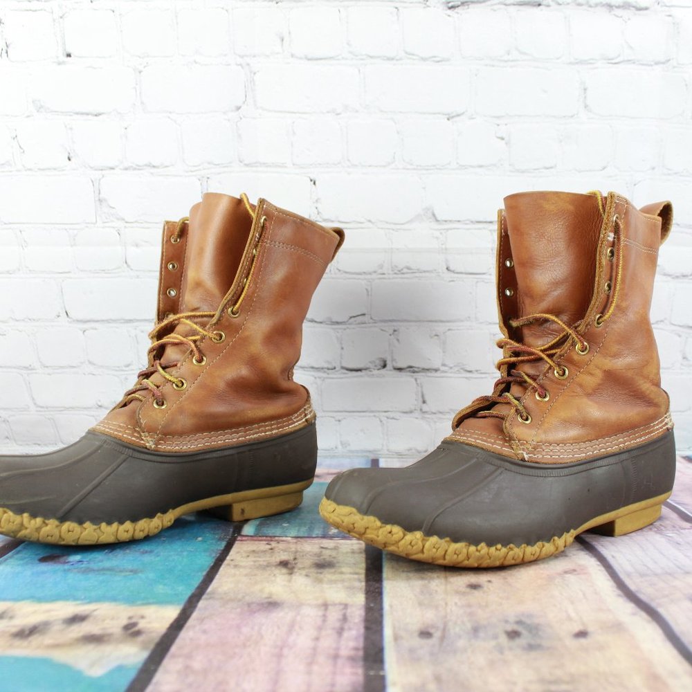 LL BEAN Uninsulated Ankle Duck Bean Boot size 10 - Picture 3 of 11